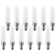 T6 LED Dimmable Light Bulb 25W Equiv. with Frosted Glass E12/Candelabra Base