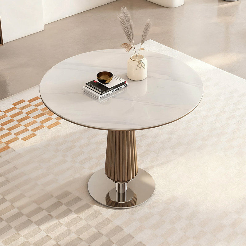 Table de salle à manger en noyer, Blanc