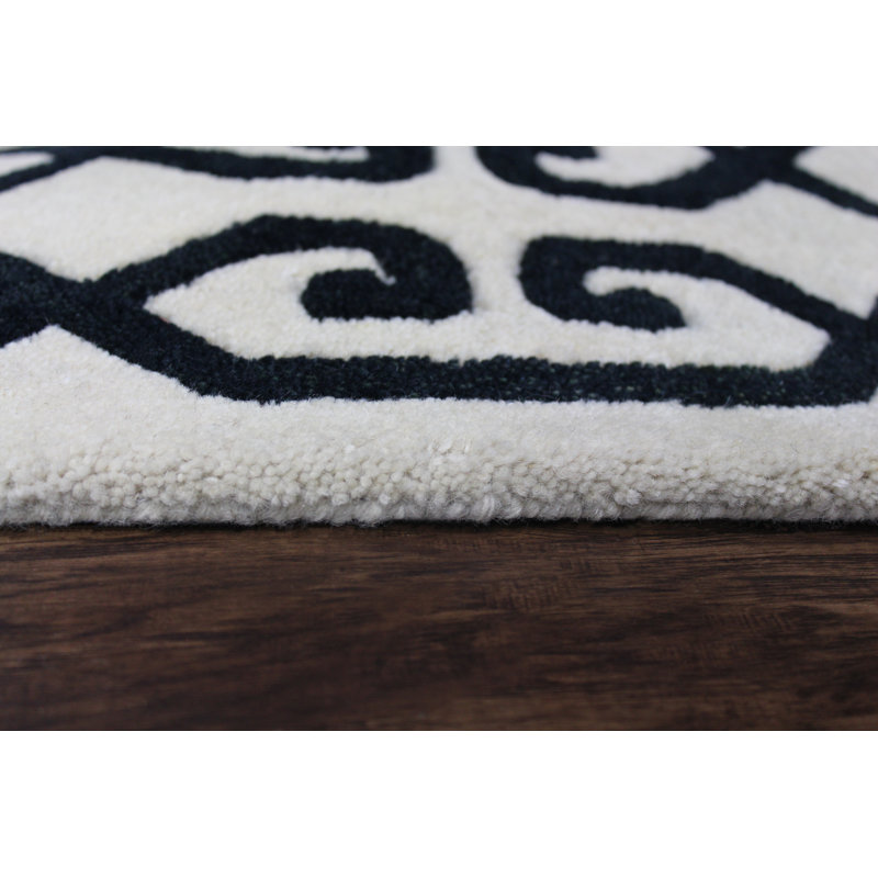 Ripon Wool Geometric Indoor Rug, Square 1'6"