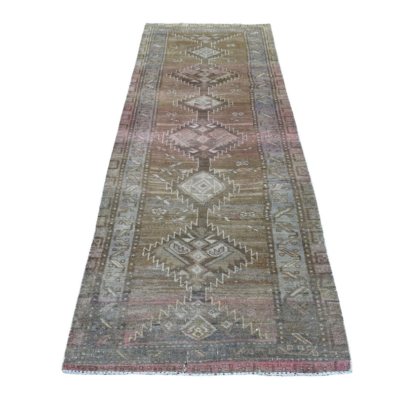 Tapis de zone en laine de couloir 3 pi 3 po x 9 pi 8 po the main one-of-kind-noué la 2010s shiraz MacAdam