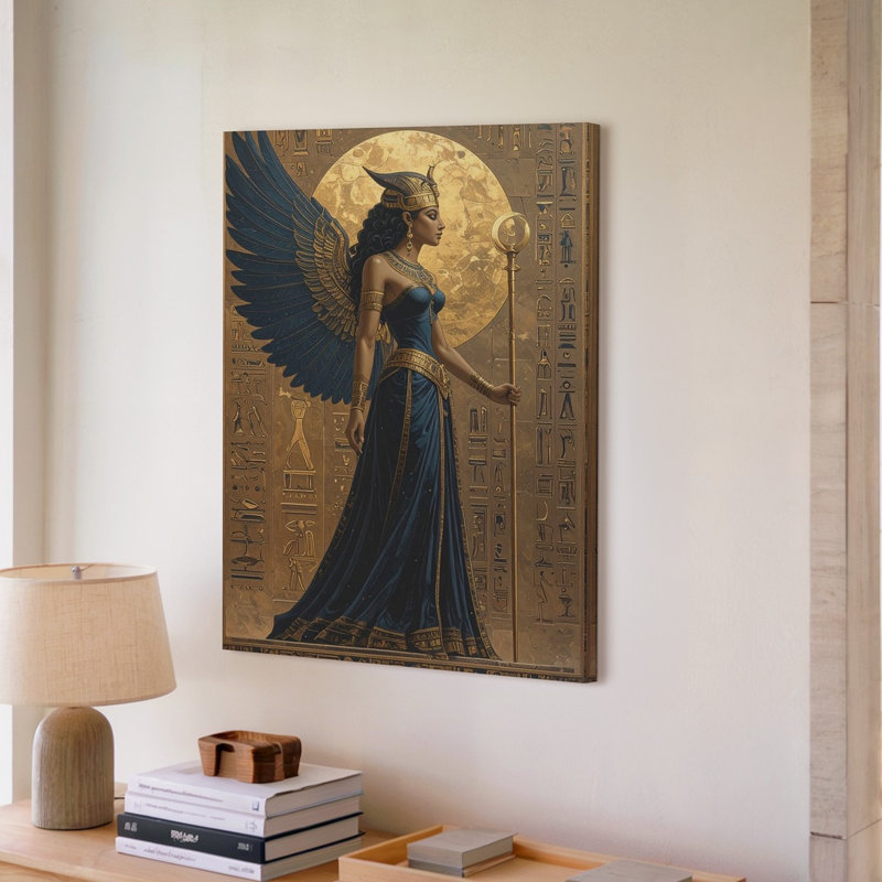 «Wall Art Canvas Voici la description du produit et optimisation du Seo pour votre déesse égyptienne», H 11 po x l 14 po