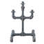 Porte-bougie gris sable