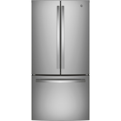 GE 33" French-door Refrigerator, 24.8 Cu.ft, Stainless Steel 