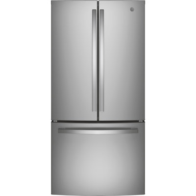 Réfrigérateur intelligent à porte française à profondeur de comptoir de 33 po GE Smart Appliances 18,6 pieds cubes