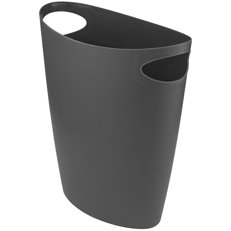 Mini poubelle en plastique 2 gallons Superio, Gris
