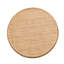 Table basse ronde en rotin et feuille de bananier