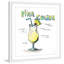 «Pina Colada Recipe» par Eyre Tarney - reproduction de cadre photo-21968833