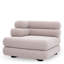 Outdoor Modular Sofa Malaga Mauritius Light Grey - Left
