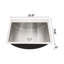 Lavabo vasque de salle de bain en acier inoxydable 21 po x 17 po - Hygiène 21 po x 17 po avec drain escamotable