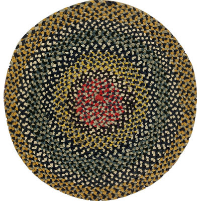 Antique Braided American Allover Knotted Rug