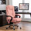 Fauteuil de massage avec repose-pieds, fauteuil de bureau de direction avec 6 points de vibration, fauteuil d'ordinateur inclinable, fauteuil de bureau pivotant, hauteur réglable-1399307392