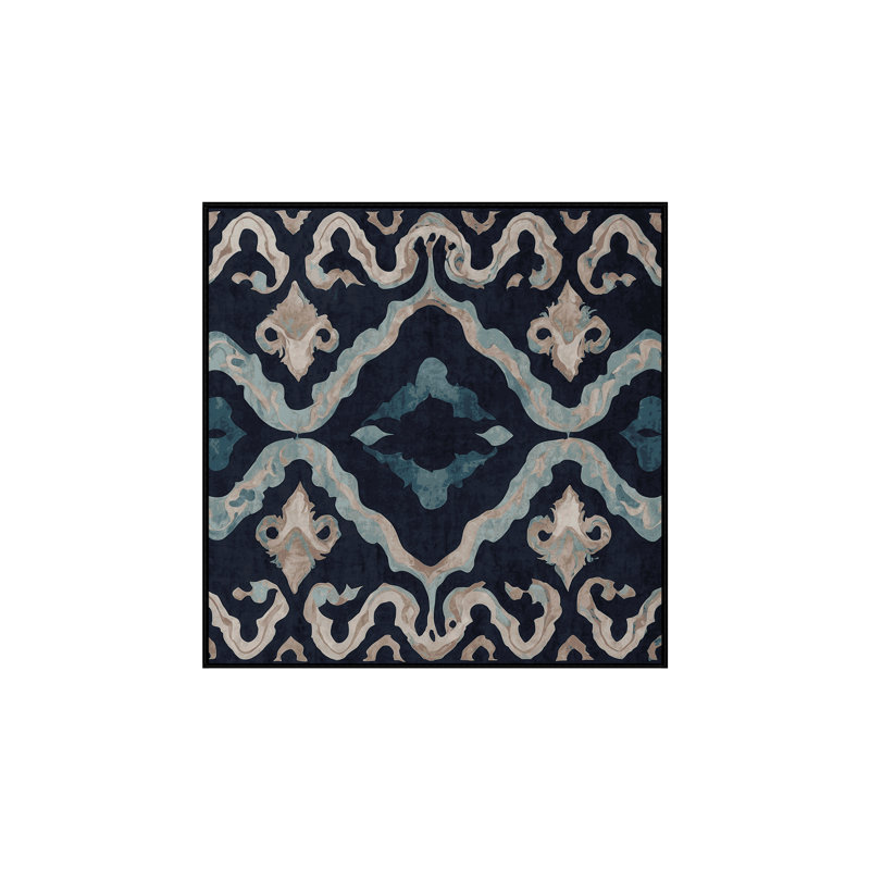 Machine Washable Gray Area Rug, Square 5'