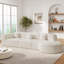 Canapé modulaire courbé avec 3 coussins-916037132