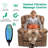 Quartina Upholstered Microfiber / Microsuede Power Reclining Heated Massage Chair-1560395590