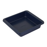 9In Nonstick Aluminized Steel Square Cake Pan, Contour Silver