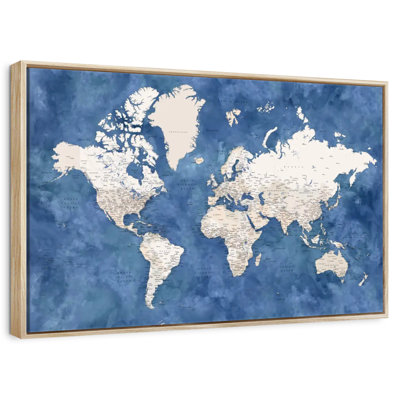 Detailed World Map With Cities I