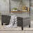 Elmdale Polyester Upholstered Storage Bench-1965721062