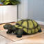 Statues de jardin | Grande statue de tortue pour le porche de jardin intérieur extérieur | Vert forêt | Ciment béton