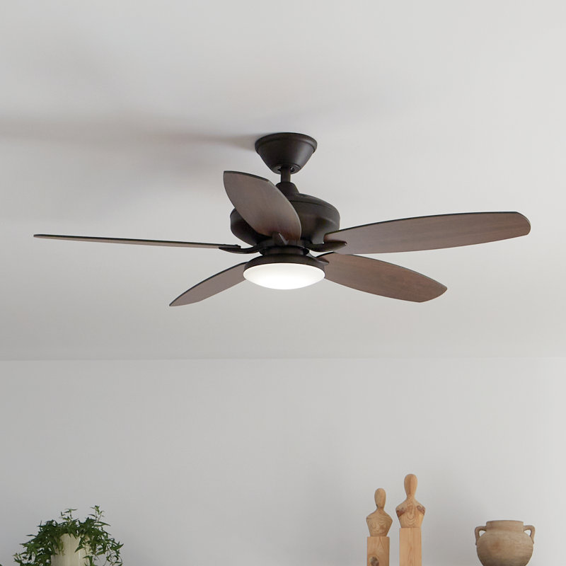 52'' Ceiling Fan with LED Lights, Oil Brushed Bronze
