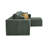 Full Compressed Corduroy Upholstered Sectional - No Assembly Needed-720707580-720707555