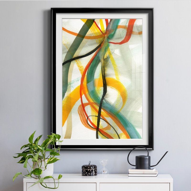 «Window Drama I» par Susan Jill - reproduction d'art sur papier encadrée, H 22,5 po x l 30,5 po x P 1,5 po, Cadre noir