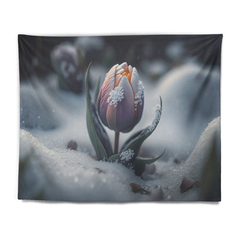 Tapisserie en polyester avec punaises, H 50 po x l 60 po