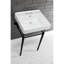 Évier de style console en laiton Kingstonian Edwardian de 20 pouces avec pieds en laiton (4 pouces, 3 trous)-50890480