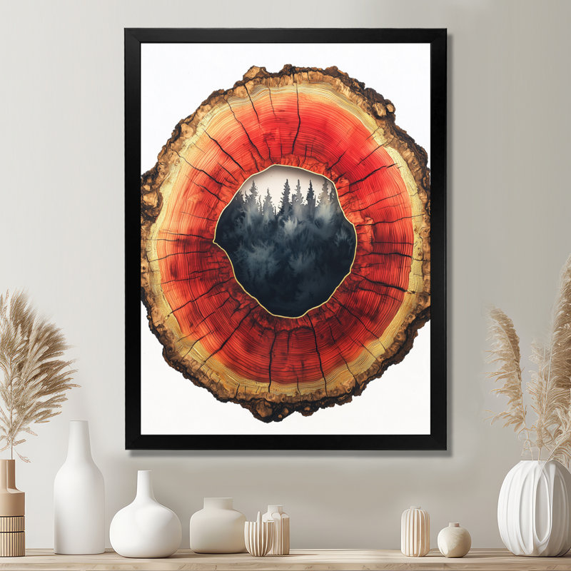 Décoration murale Geromie - Paysages, 40" H x 30" W, Picture Framed, Black