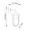 Crissyfield 24cm H Outdoor Wall Lantern