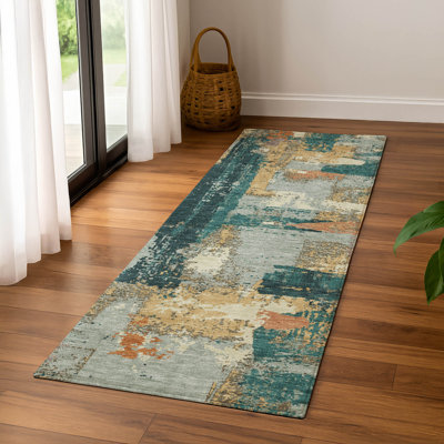Premium Machine Washable Mayfield AMF2212 abstract Rug