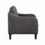 Chaise rembourrée en microfibre polie 1pc