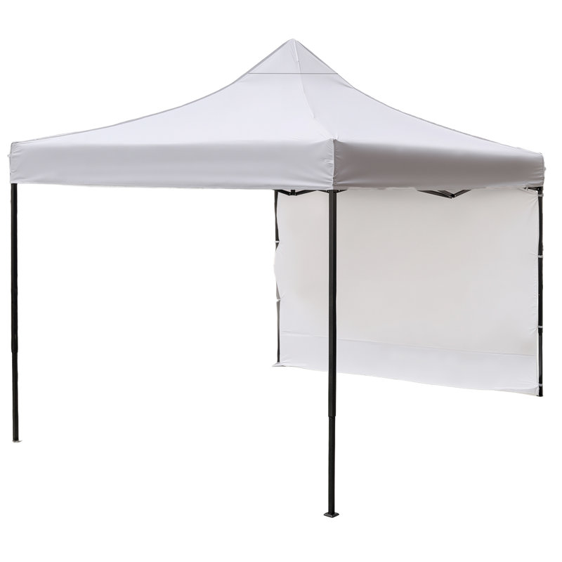 Tente à auvent en acier robuste 10 x 10, solution d'ombrage moderne avec hauteurs ajustables
