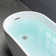 59" x 28" Freestanding Soaking Acrylic Single Slipper Bathtub with Reversible Drain