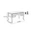 Bureau en bois massif de style américain rétro-468788719