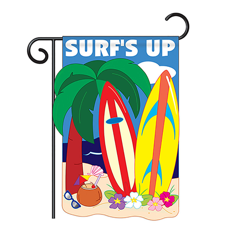 Double Sided 18.5'' H x 13'' W Polyester Flag Set