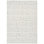 Wool Geometric Area Rug in Ivory/Charcoal