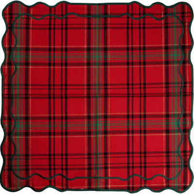 Red and Green Tartan Placemat, Set of 8