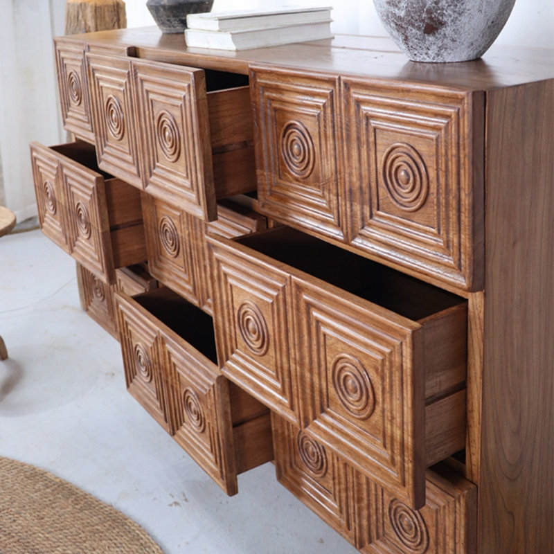 Buffet haut de gamme de style rétro, Brun