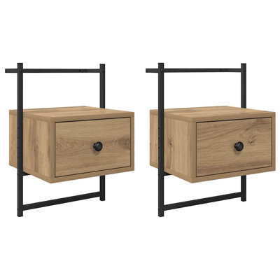 35cm W Manufactured Wood Bedside Table