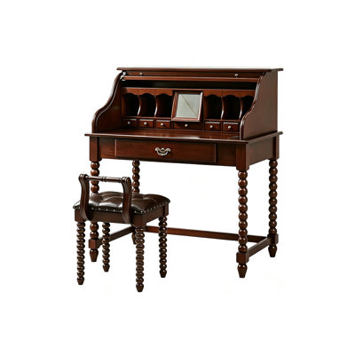 Coiffeuse de piano vintage de style américain en bois massif de 70 cm (27,56 po)