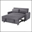 Canapé-lit convertible polyvalent avec ports USB et coussins moelleux pour le salon-617063382