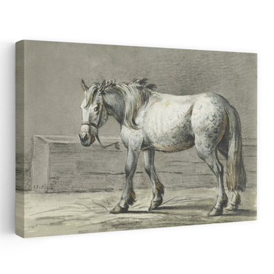Cheval debout par Jean Bernard, art rétro rétro classique