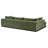 Marcel 122"W Fabric Sectional in Sagano Green-97782868-97782871