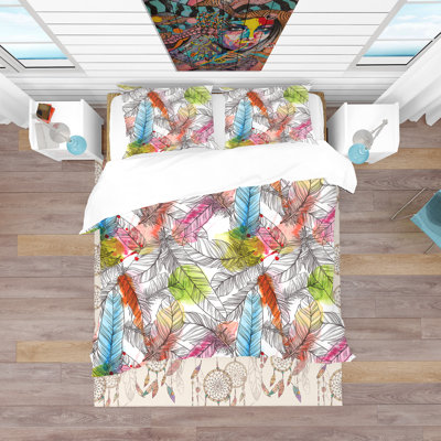 Ensemble de housse de couette moderne en microfibre blanche et moderne