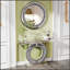 Miroir mural rond en cristal 33,46 pouces Sparkly Crystal