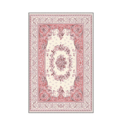 Stylish Woven Carpet, 5.2 x 7.5 Feet | 100% Polyester, 0.3 in Pile Height, Antibacterial, Non-Slip PVC Dot Underside | Machine Washable, 3D Digital Print | Perfect for Living Room, Bedroom & Home Décor