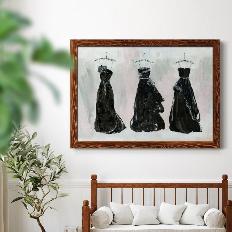 Noir et bling I - peinture encadrée, H 31 po x l 44 po x P 0,75 po, Érable, Pas de tapis