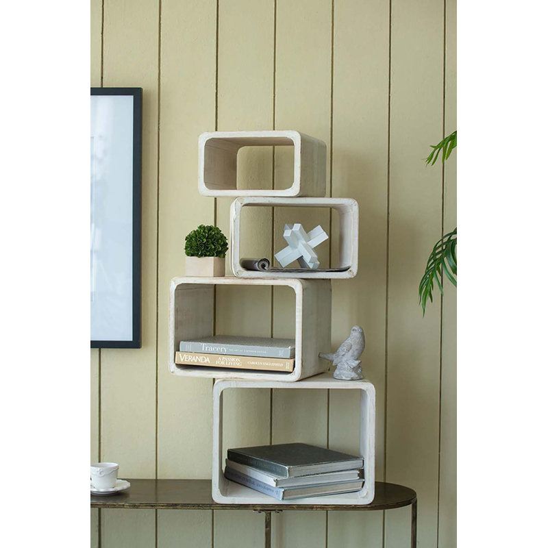 S/4 Kangley Bookcase XL:15.5x12x10" L:14x9.5x10" M:12x8x10" S:10.5x6x10"