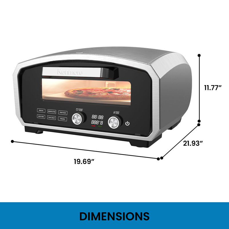 Four à pizza électrique 13 po Kenmore pour l'intérieur et l'extérieur