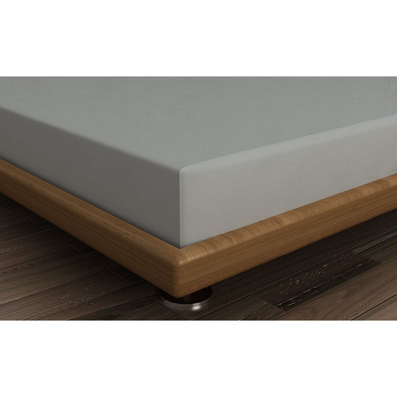 Drap-housse simple 100% coton de première qualité, gris foncé, 35,4 x 74,8 + 9,8 pouces | Protection antibactérienne, 142 fils | Lavable à la machine à 30 ° C, doux et durable | Parfait pour un sommeil confortable